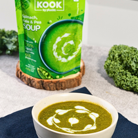 DIY Spinach Kale and Pea Soup