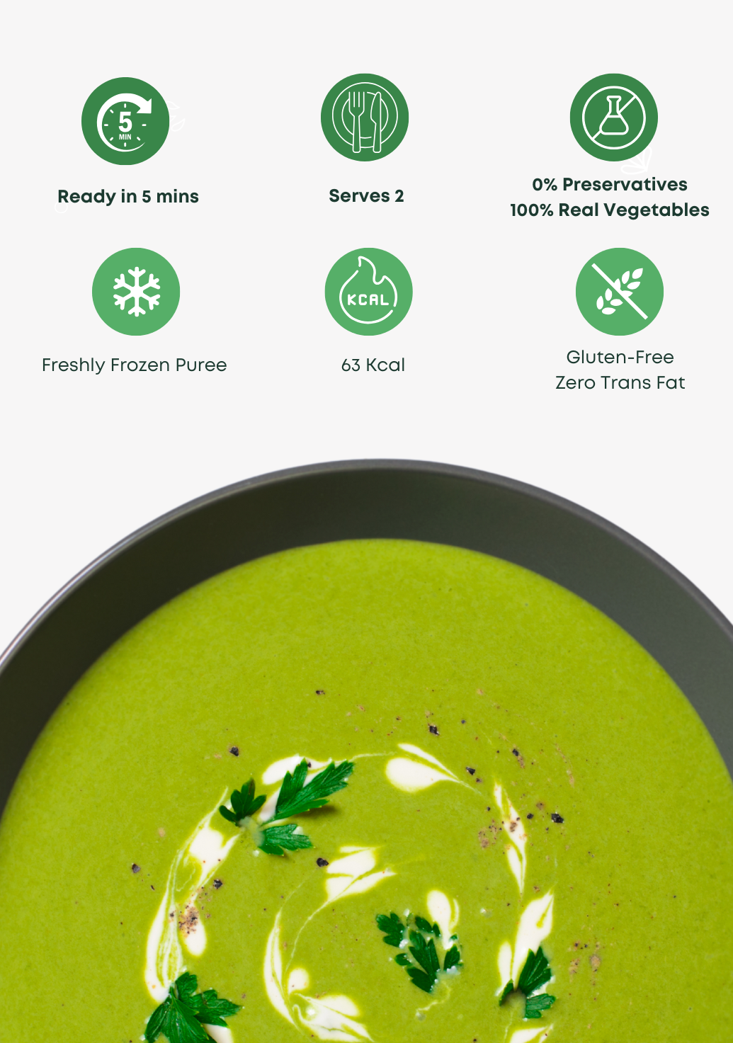 DIY Spinach Kale and Pea Soup
